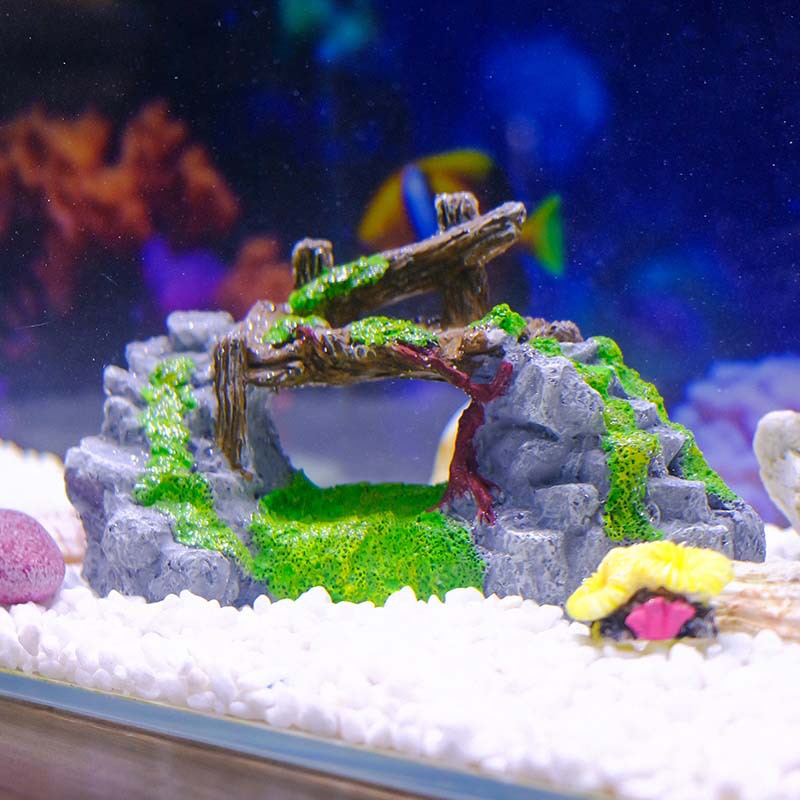 Venta caliente pecera acuario adorno sumergido dibujos animados mini casa de piña PVC no se rompe agua pescado y camarones tanque de refugio