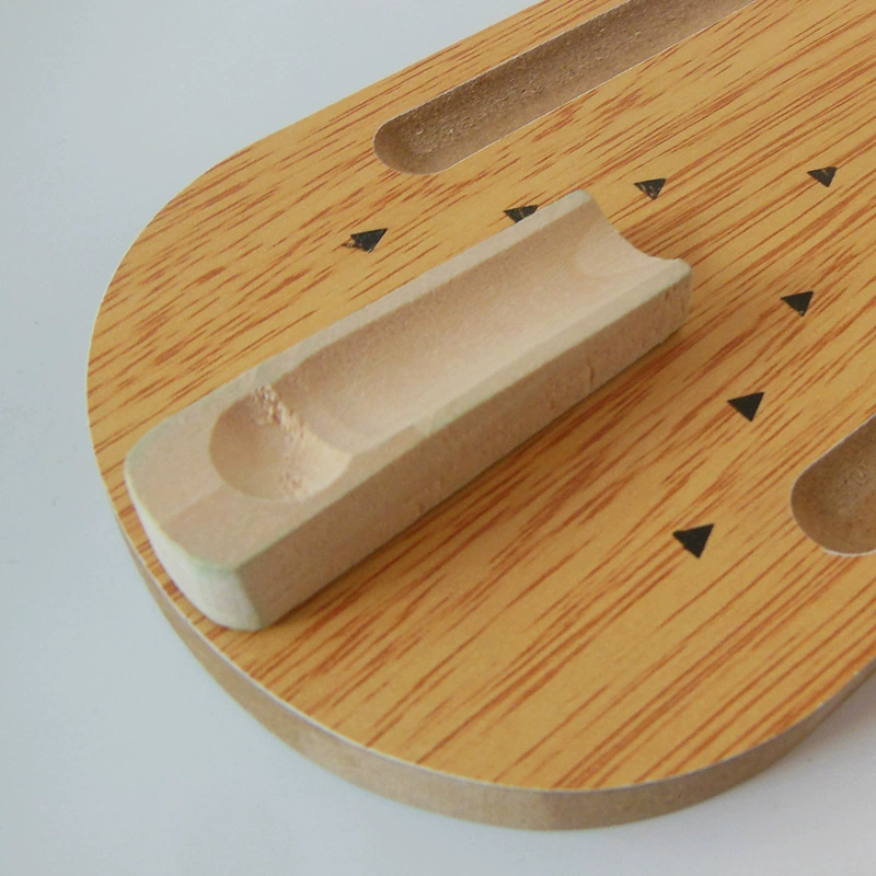 迷你保龄球 Wooden board game, toy from natural wood, family style