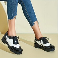 Q 71453 Tie-Up Square Heel Shoes Ӣ��ϵ����Ь �羳ŷ��