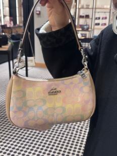 2026 Koujia Outlet New Teri Glacier White Underarm Bag European and American Retro Print Chain Mahjong Bag Shoulder Bag