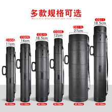 加厚加粗塑料皮纹可伸缩画筒 美术图纸画稿书法收藏桶 海报收纳桶
