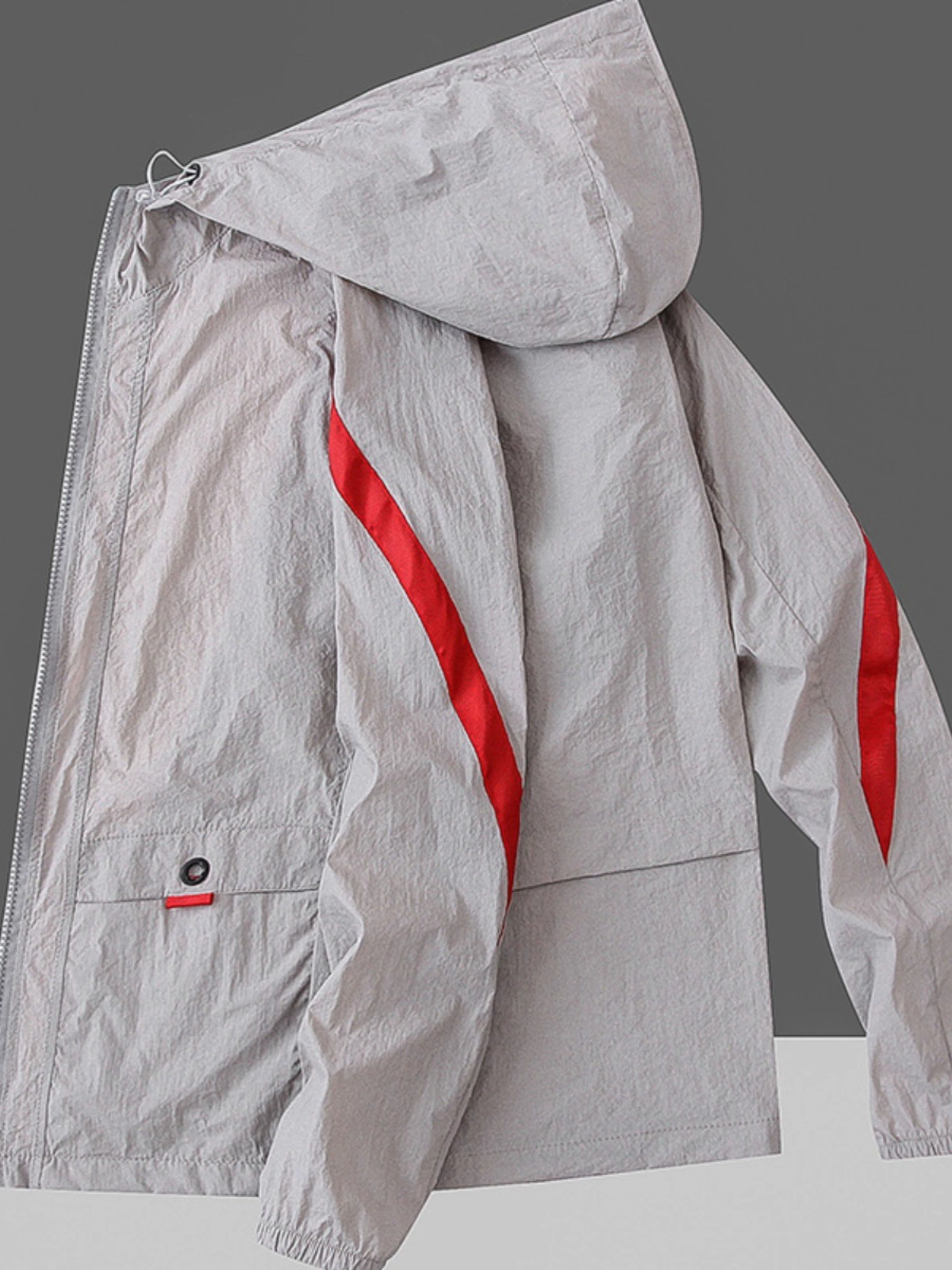 Sun protection clothing, summer ultra thin jacket, silk breathable windbreaker for leisure, UV protection