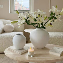 侘寂风陶瓷花瓶高级感复古陶罐大花瓶花器插花摆件轻奢装饰花瓶