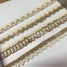 麻绳花边织带 月牙花边 复古棉织带 波浪窗帘桌饰DIY工艺玩具