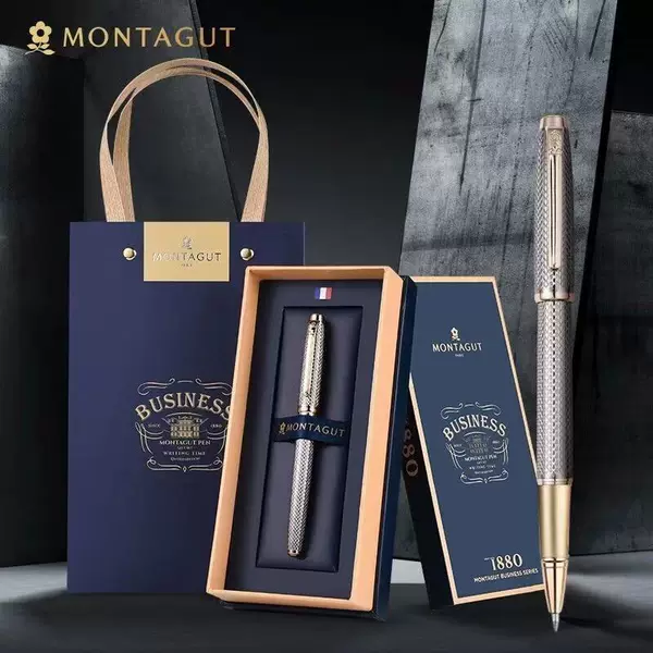 French Montagut Ball Signature Pen High-End Business Office Gift Men's and Women's Signature Metal Ball Ball Pen