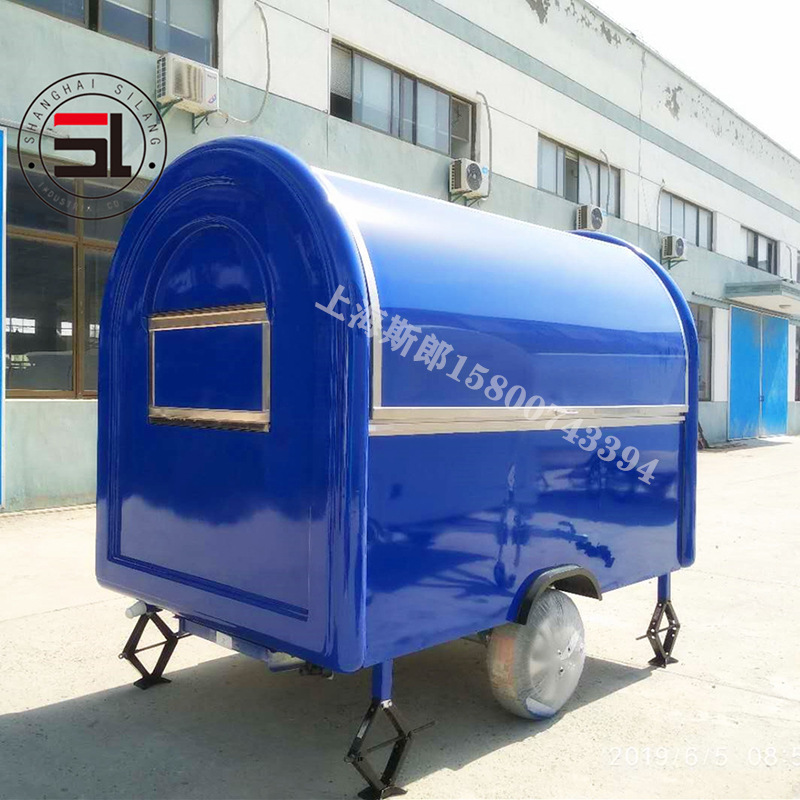 户外流动拖挂牵引移动咖啡可丽饼华夫饼奶茶手抓饼欧洲标准餐车