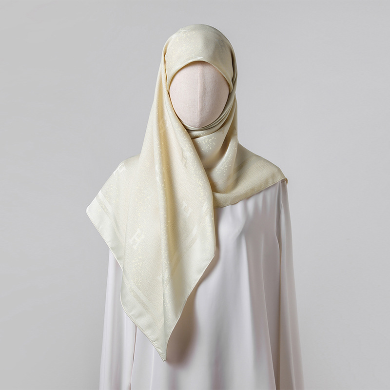 Turkish Women's Solid Colour Hijab Exquisite Multi-functional Shawl_voghion.com