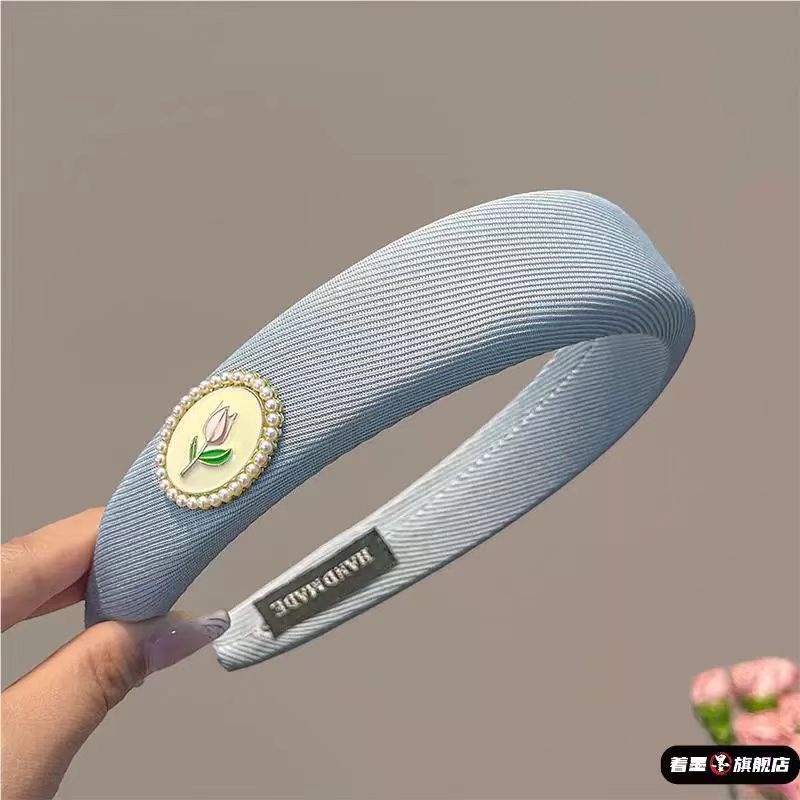 ゴールドラベル高頭蓋秋冬ヘッドバンド女性のハイエンド西洋ファッションヘッドバンド 2024 新しいヘアアクセサリー頭骨卸売|undefined