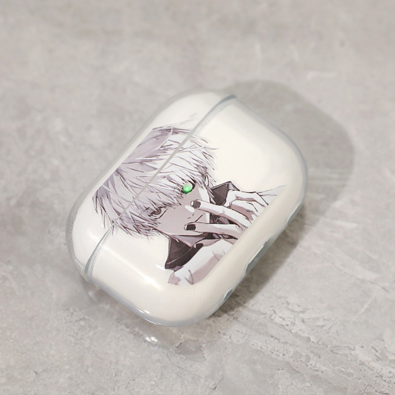 Anime Tokyo Ghoul Jinmu Yan Lights Airpods 4a generación pro3a generación funda protectora de carcasa blanda funda para auriculares pro2