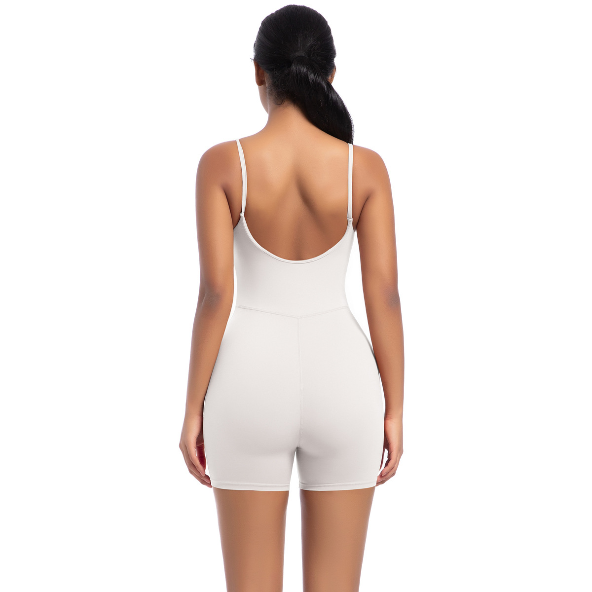Neuer Stil Naked Feel Strap Jumpsuit Tanz Lauf Fitness Sport Enger Yoga-Anzug_voghion.com
