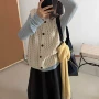 无袖新款秋季镂空坎肩