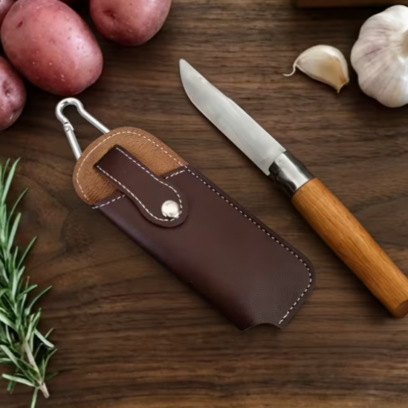 In-stock outdoor hiking folding knife storage sheath, portable knife sheath for wearing on a belt, camping tactical bag accessory