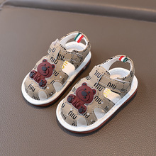 夏季新款婴幼儿童学步鞋卡通轻软底宝宝叫叫鞋凉鞋外贸跨境款童鞋