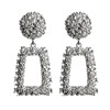 Fashionable metal earrings, accessory, European style