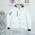 White women's white fur collar