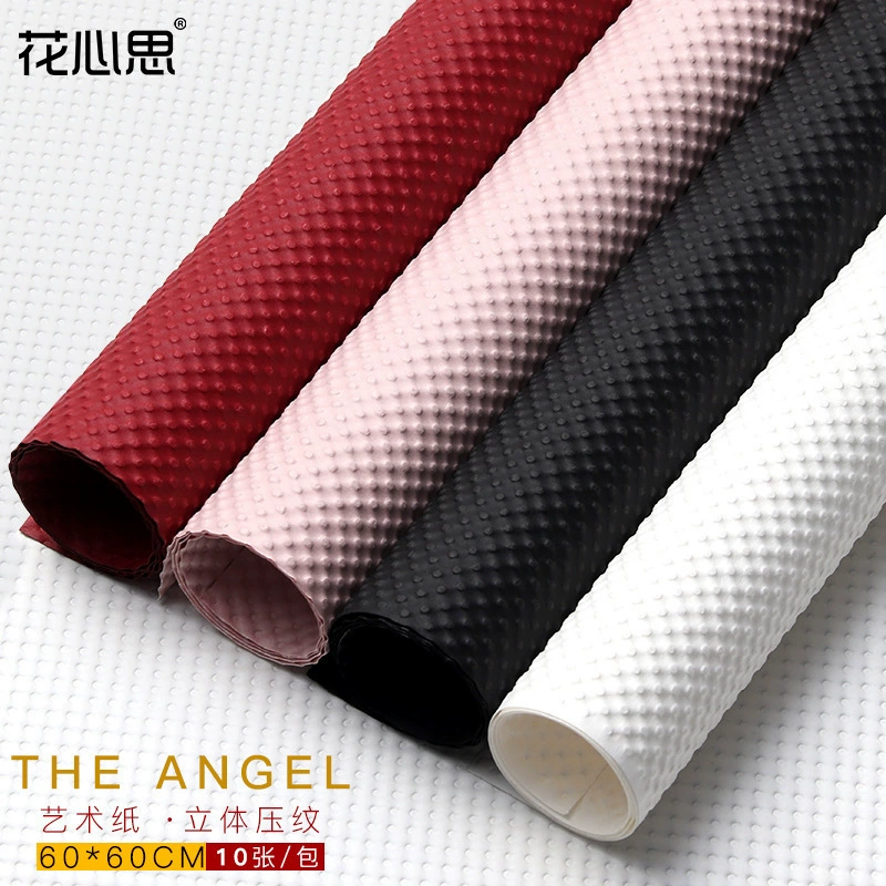 Бумага для упаковки букетов оптом, материалы для цветочных магазинов, тисненая художественная бумага, бумага для упаковки цветочных букетов, стереотисненая бумага