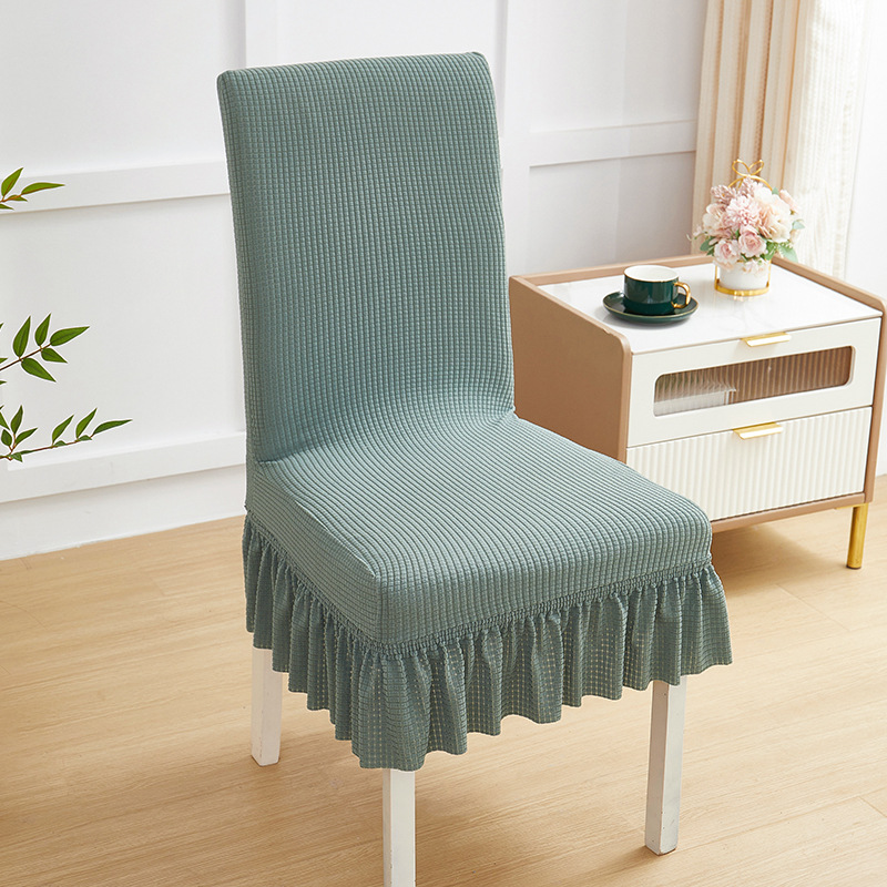 Cuadernas de asiento de asiento de comedor doméstico de cuatro estaciones cubierta de asiento todo incluido cubierta de asiento curva universal cubierta de protección de mesa elástica