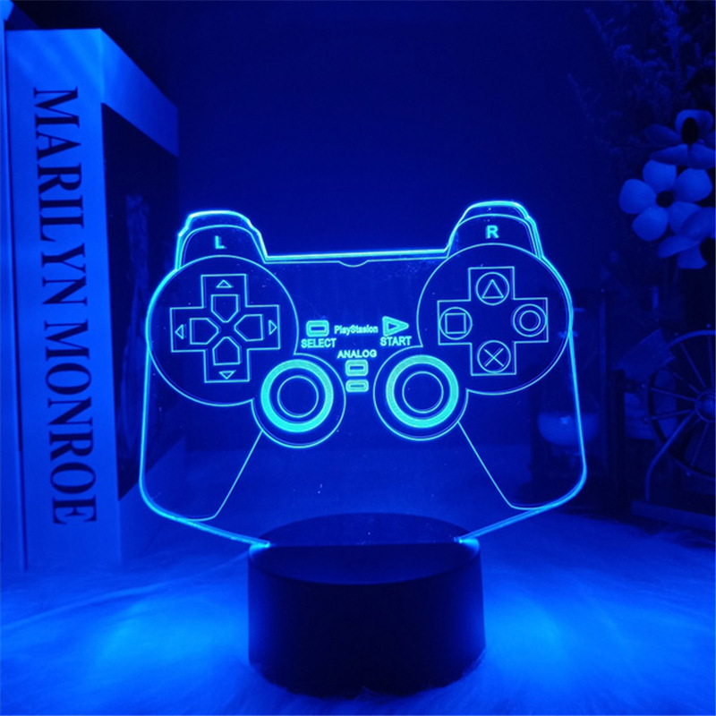 Cross-border Exclusively For LED Game Icons 3D Illusion Night Light Cool Game Room Computer Table Decoration Backlit Night Light