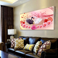 新款钻石十字绣批发 5d十字绣代理布艺工艺品 魔方钻圆钻情比金坚