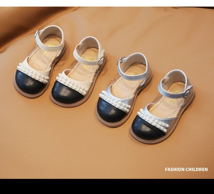 Καλοκαίρι 2023 Νέα, Ευέλικτα, καθημερινά παιδικά παπούτσια με σόλα Princess με μονόχρωμο δέρμα για κορίτσια_voghion.com