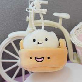 文创广东早茶美食点心公仔挂件小玩偶毛绒玩具定制加公司LOGO皮壳