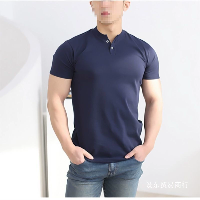 Американская ретро футболка с коротким рукавом для мужчин, поло для зрелых и стабильных, спортивный стиль, крутой образ, оптом