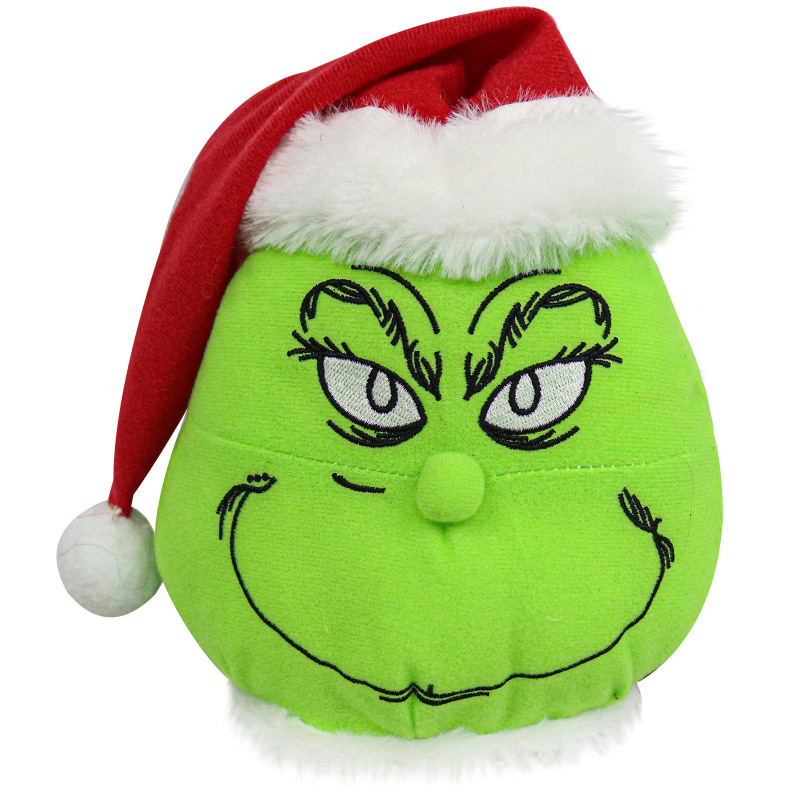 跨境热销圣诞怪杰毛绒玩具Grinch绿毛怪格林奇卡通公仔圣诞节装饰|undefined