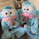 Clownfish Pajamas Women's Coral Fleece Cartoon Sand Sculpture Funny Winter Thickened Warm plus size Nightgown Home Clothes