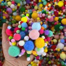 �}�Q��ë���ɫ��С��p�b�ߏ�ë���׃��@DIY�ֹ�ë�q�����ë