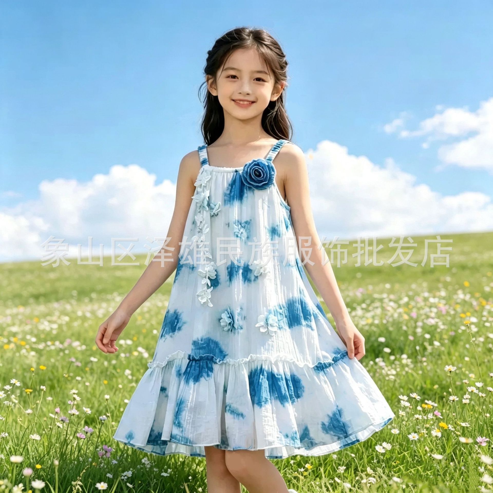 503 tie dye girls skirt