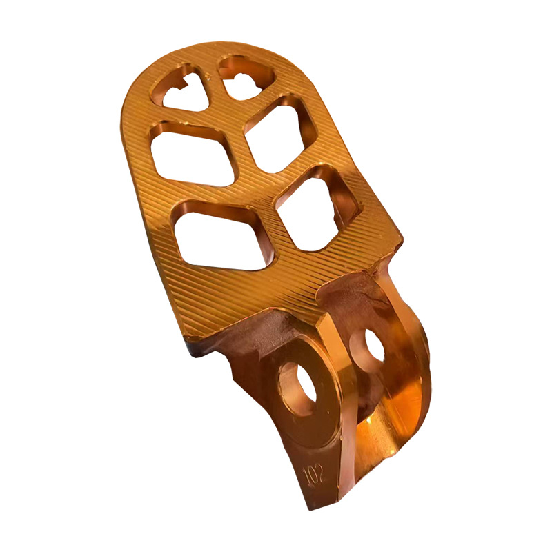 Procesamiento CNC de aluminio de aleación de aluminio pedal de bicicleta batería de automóvil clavos de pedal de aluminio de forma especial oxidación