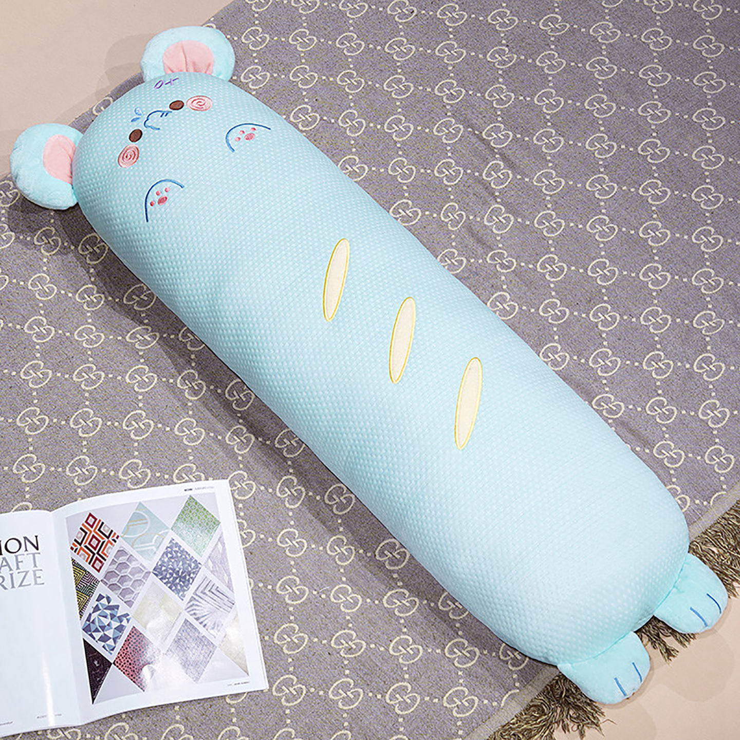 Cojín Largo Lateral para Dormir de Peluche para Dormitorio y Cama image 8