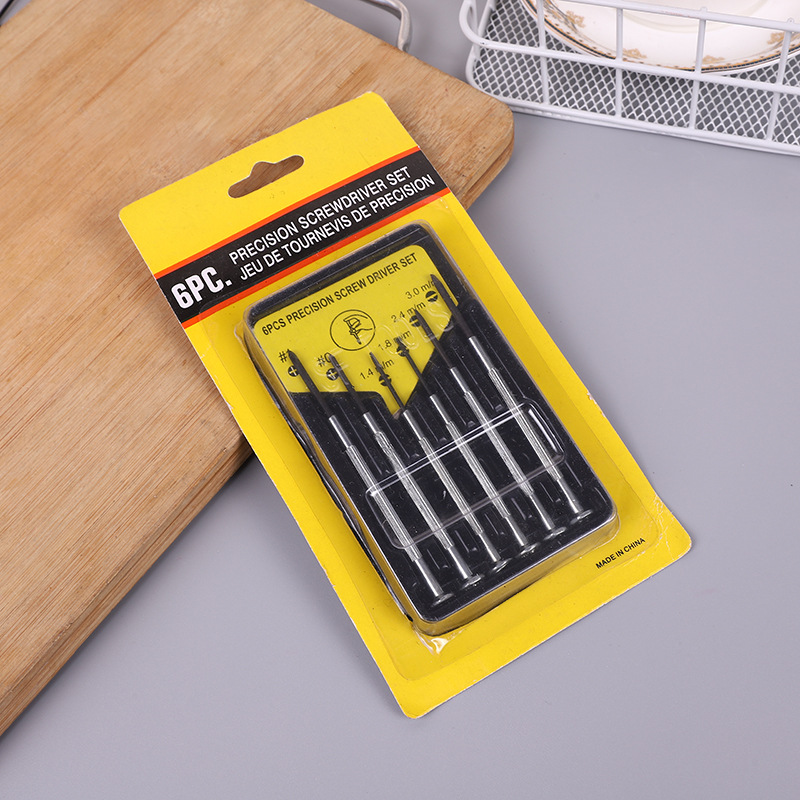 卡装6pc钟表起子吸卡电脑工具手机维修工具螺丝批改锥