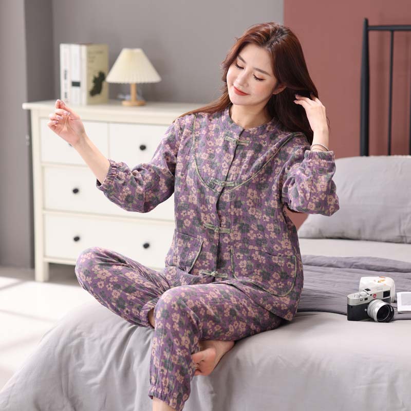 Primavera y verano nuevos hombres de las mujeres homewear pareja traje puro algodón fino más tamaño Internet celebridad rojo al aire libre pijamas venta por mayor