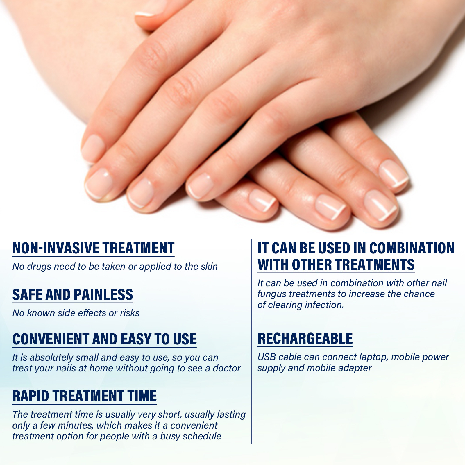 Nail Repair LED Phototherapy Instrument - Compact and Stylish