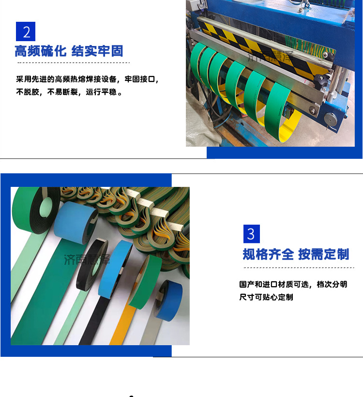 Nylon Flat Belt Transmission Belt High-Speed Wear-Resistant Nitrile Flat Belt Manufacturer Wholesale Circular Industrial Belt Flat Belt