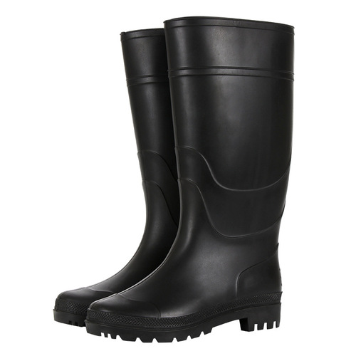 Cross-border large size rain boots, labor safety water shoes wholesale for men, anti-slip high-top rain boots, PVC waterproof fishing shoes, foreign trade water shoes
