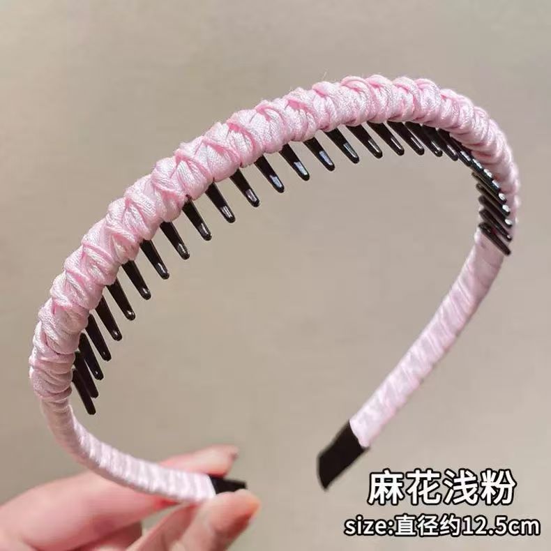 不勒头带齿头箍波浪防滑发箍女碎发整理头饰高颅顶气质百搭款发饰|undefined