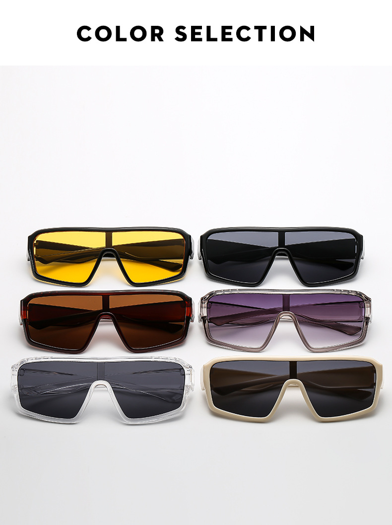 Lunettes de soleil homme à monture carrée, contour d'oreille, verres à protection UV, style rétro, monture noire en métal, unisexe_voghion.com
