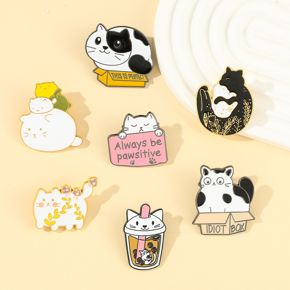 Daily Occasion Cartoon Style Cute Pin Animal Alloy Enamel Unisex Brooches