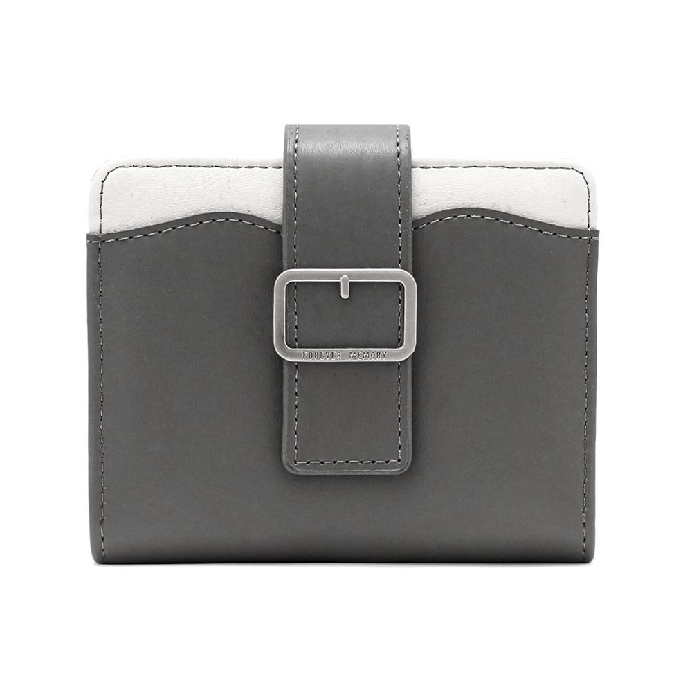 Nueva versión coreana de la billetera corta de mujeres, bolso de cambio simple de estudiantes, bolso de mano, bolso de tarjeta múltiple.