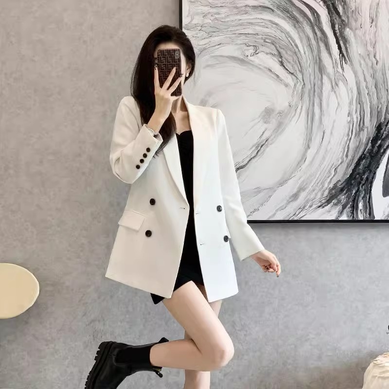 Black autumn classic suit jacket