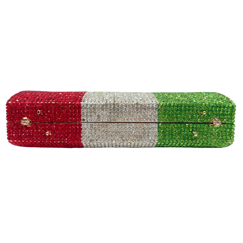 Bolso de piedra, bolso de cena con diamantes italianos, vestido de fiesta europeo y americano, bolso de mano de diamantes ligeros.