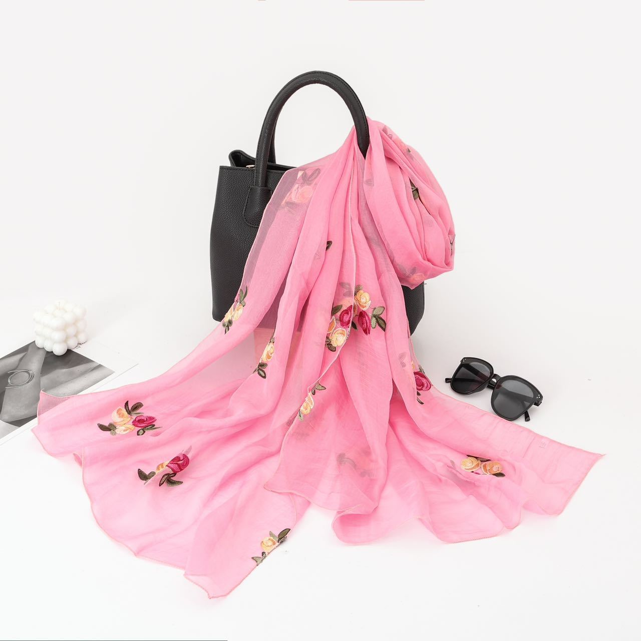 핑크(세꽃 쉬폰)