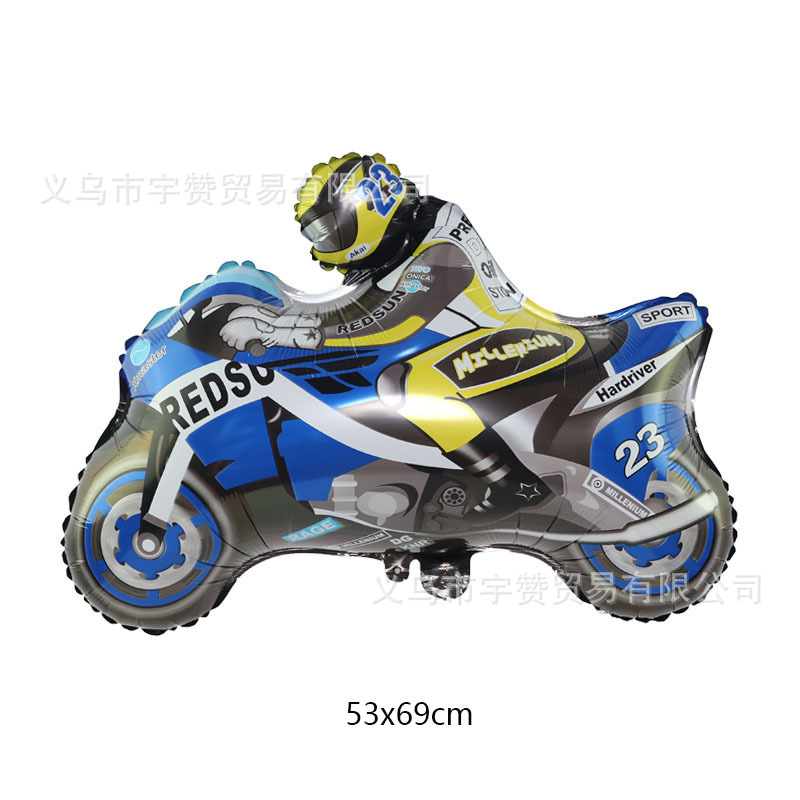 Amazon nuevo tema Racing coche casco neumático película de aluminio globo rueda ecuación rápido Racing globo