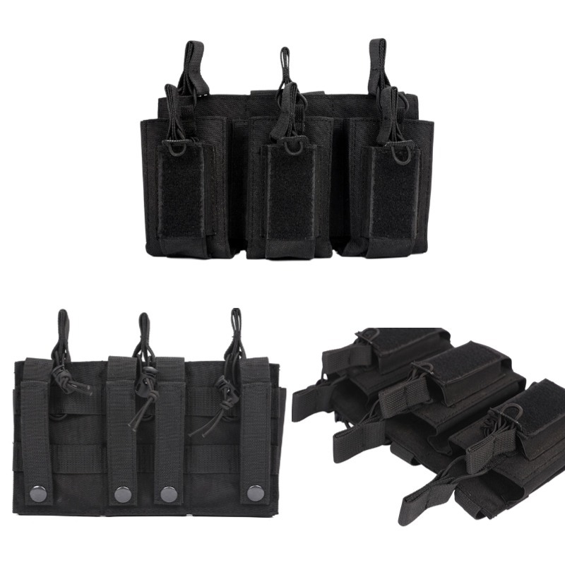 Venta caliente táctico para niños y madres triple bolso colgante chaleco de campo bolso de bala accesorios multifuncionales bolso de chaleco táctico en stock