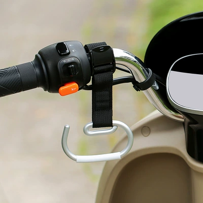 Bicycles, Scooters, and Helmets, Other Electric Vehicle Accessories - black-long-strap-e-hook-left