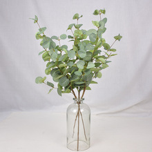 仿真尤加利叶 桉树枝 跨境货源仿真植物插枝家居酒店装饰厂家批发