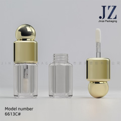 Jinze スポットラウンドチューブゴールデンボールカバー細ブラシリップ釉薬チューブプラスチック空チューブ包装材
