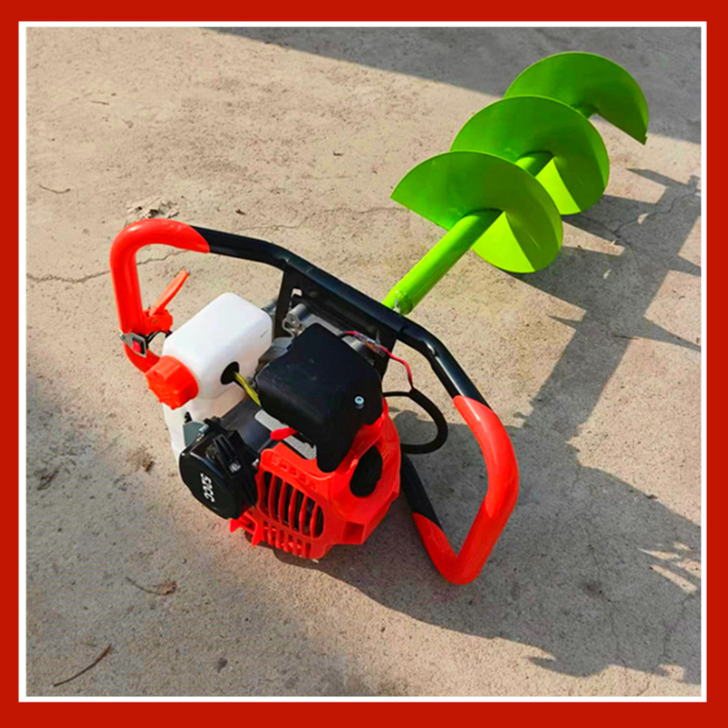 盛民厂家直供汽油挖坑机 园林果园汽油地钻轻松打眼地钻挖坑机